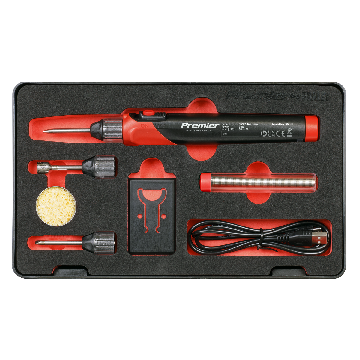 Premier Rechargeable Soldering Iron Kit 30W