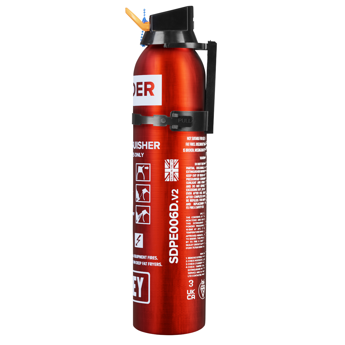 Disposable Dry Powder Fire Extinguisher 0.6kg