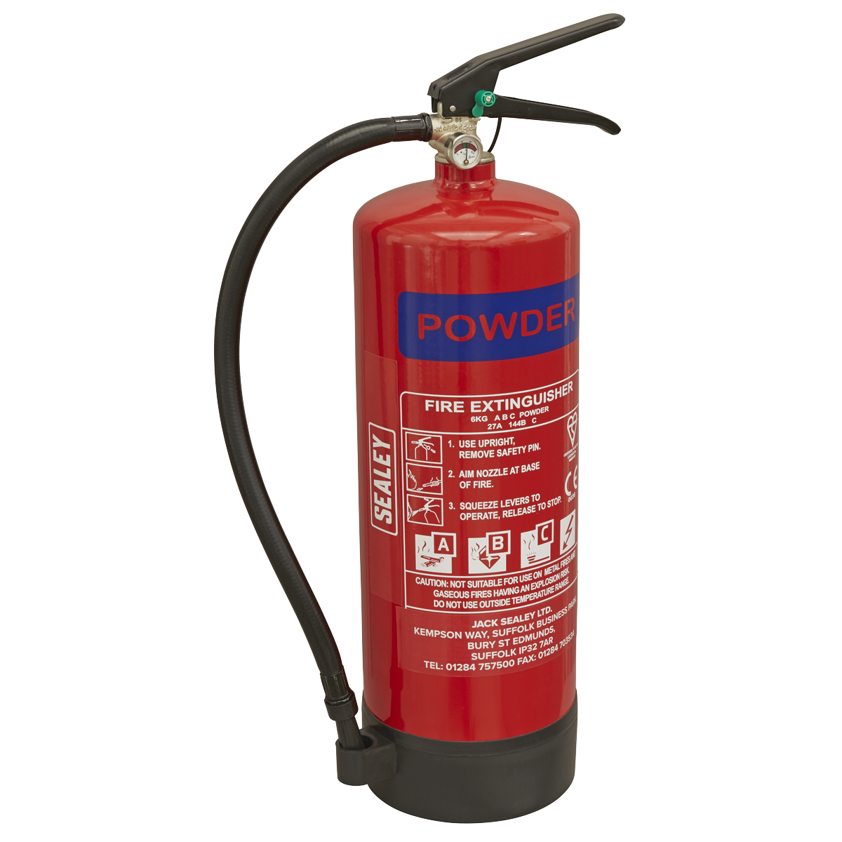 Dry Powder Fire Extinguisher 6kg (SDPE06)