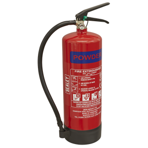 Sealey SDPE06 Dry Powder Safety Fire Extinguisher, 6kg Capacity