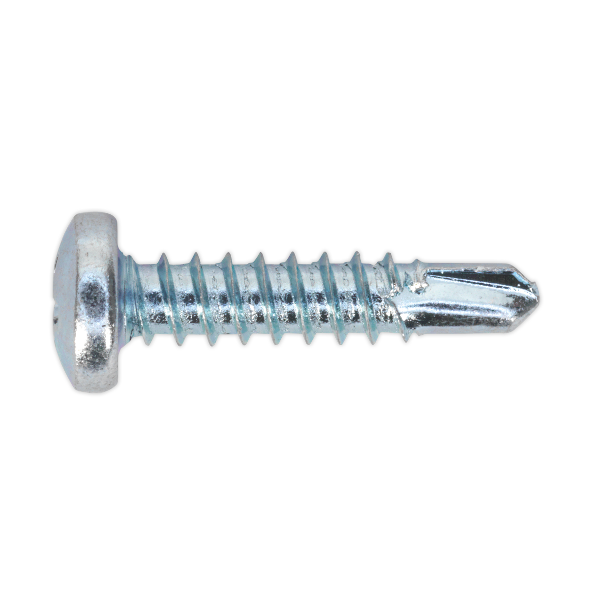 Zinc Plated Self-Drilling Pan Head Phillips Screw 4.2 x 19mm - Pack of 100