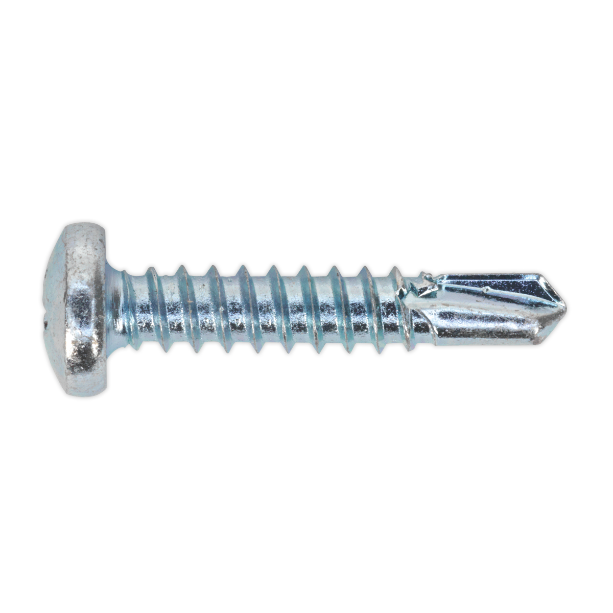 Zinc Plated Self-Drilling Pan Head Phillips Screw 4.8 x 25mm - Pack of 100