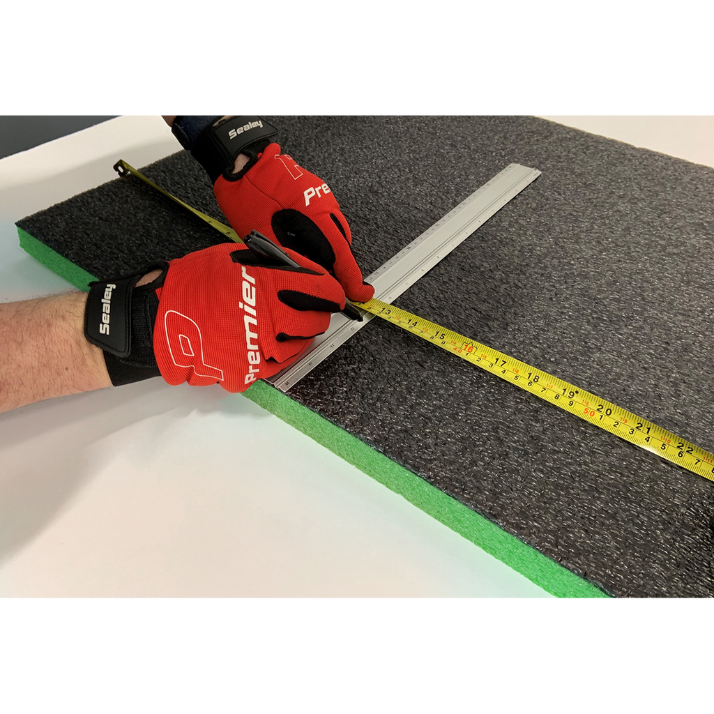 Easy Peel Shadow Foam® 1200 x 550 x 30mm - Green/Black