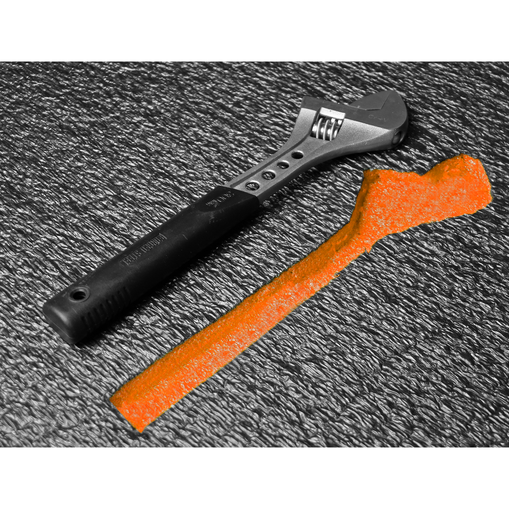 Easy Peel Shadow Foam® 1200 x 550 x 50mm - Orange/Black