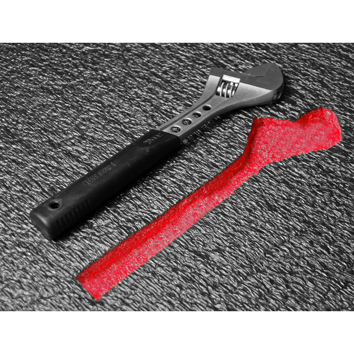 Easy Peel Shadow Foam® 1200 x 550 x 30mm - Red/Black