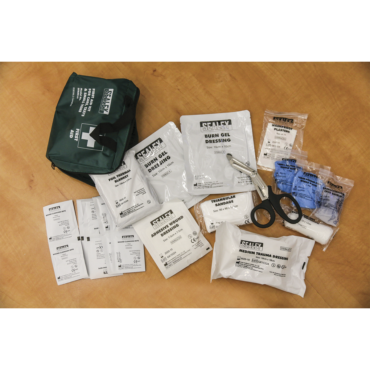 Medium First Aid Kit for Cars, Taxis & Small Vans - BS 8599-