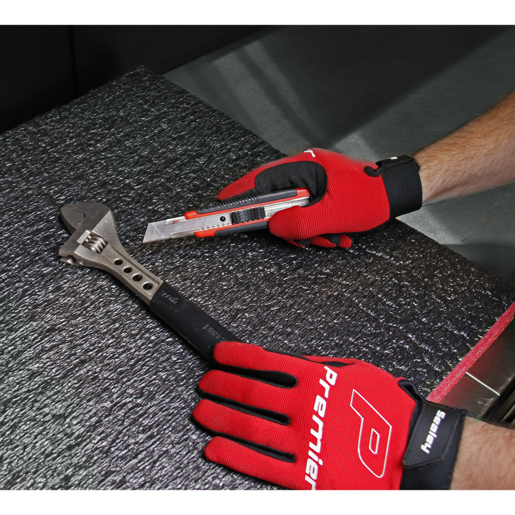 Easy Peel Shadow Foam® 1200 x 550 x 30mm, Red/Black - Pack o