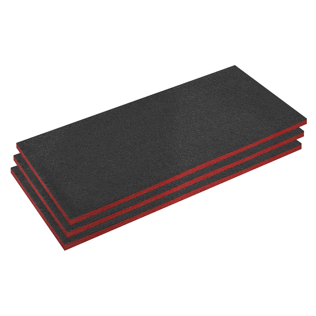 Easy Peel Shadow Foam® 1200 x 550 x 30mm, Red/Black - Pack o
