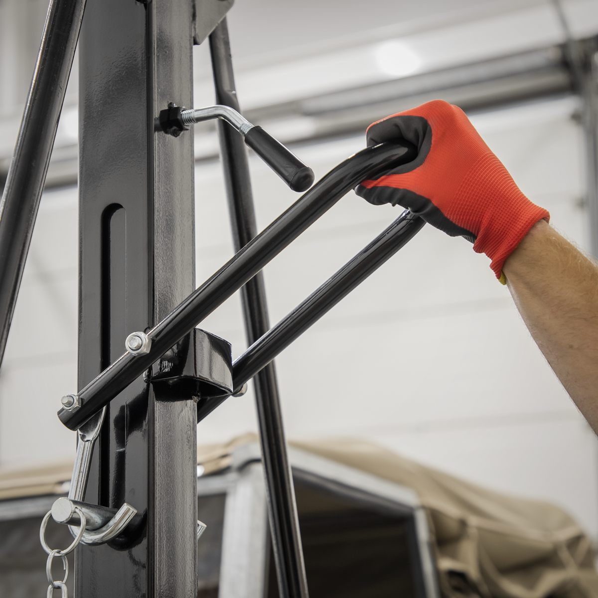 Portable Lifting Adjustable Gantry Crane 1 Tonne & Hoist Combo