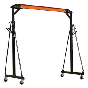 Portable Lifting Adjustable Gantry Crane 1 Tonne & Hoist Combo
