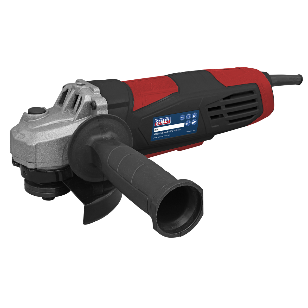 Sealey SG115E Angle Grinder, 115mm Diameter, 750W 230V