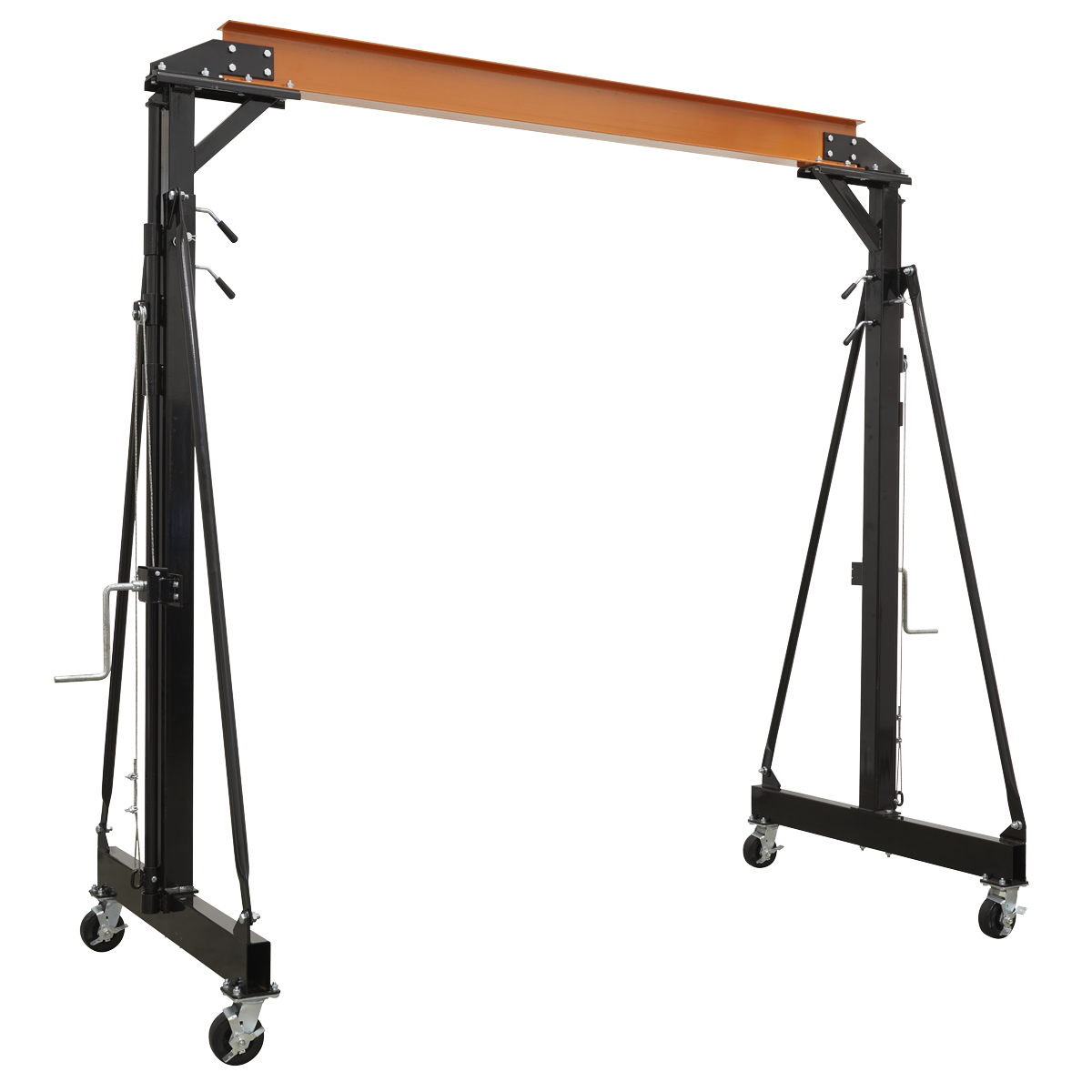Portable Adjustable Gantry Crane with Geared Trolley Combo 2 Tonne