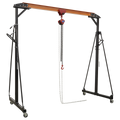 Portable Lifting Adjustable Gantry Crane 0.5 Tonne & Hoist Combo