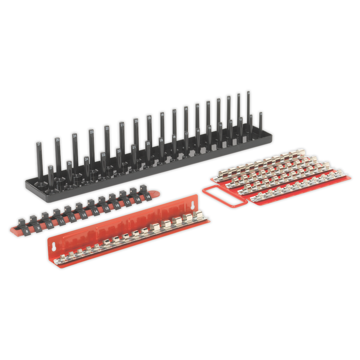 Premier Socket Holder, 34 Sockets, 1/2"Sq Drive, Black (SH1217)