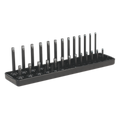 Premier Socket Holder, 28 Sockets, 1/4"Sq Drive, Black (SH1414)
