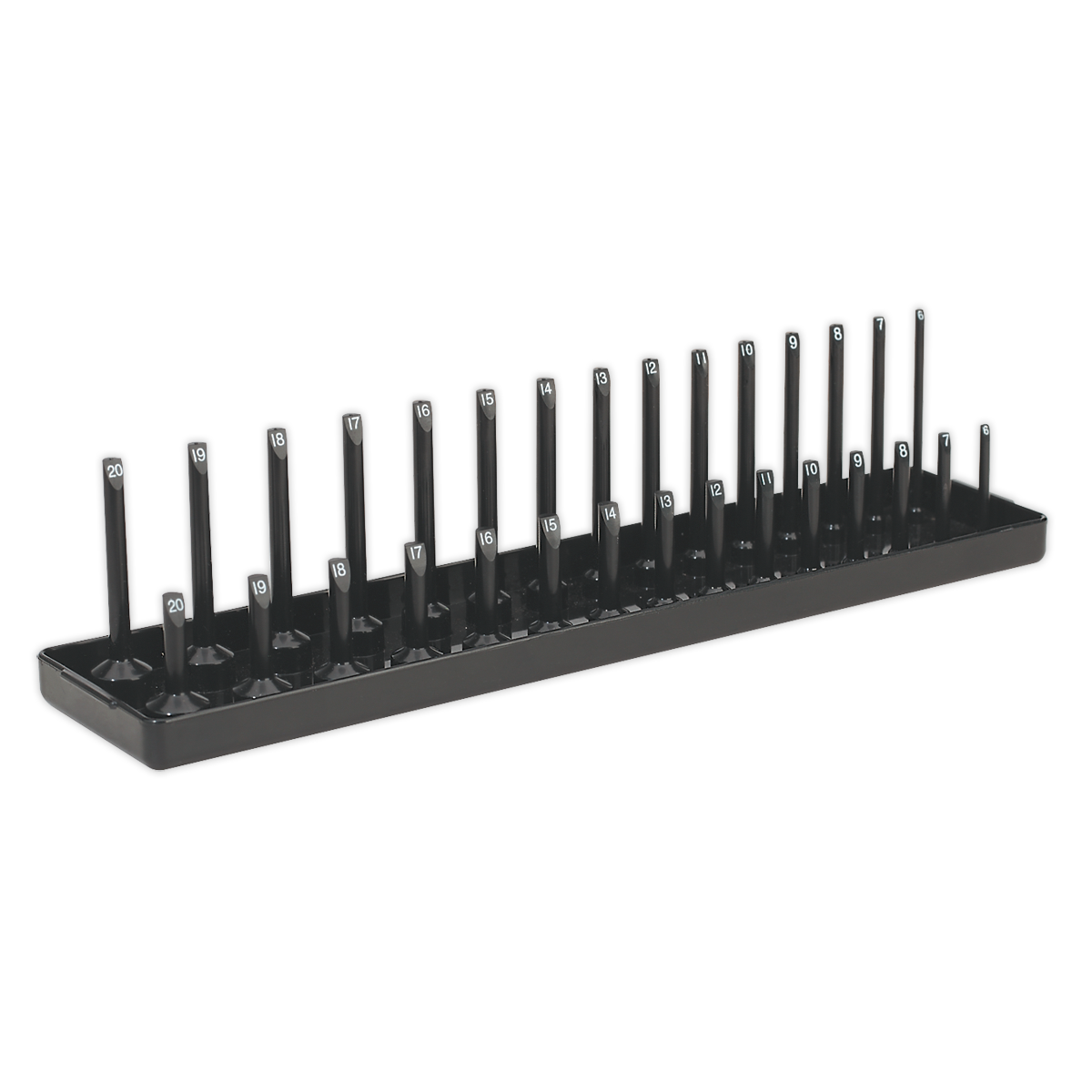 Premier Socket Holder, 30 Sockets, 3/8"Sq Drive, Black (SH3815)