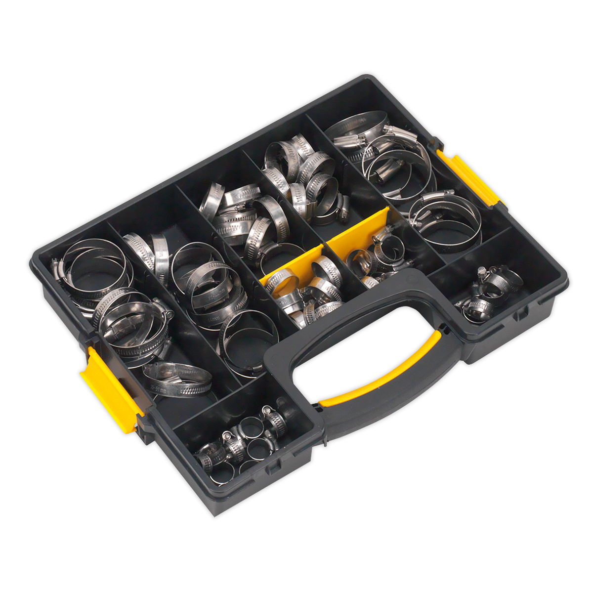 Stainless Steel Hose Clip Assortment 10-57mm 90pc