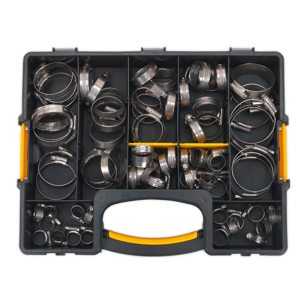 Stainless Steel Hose Clip Assortment 10-57mm 90pc