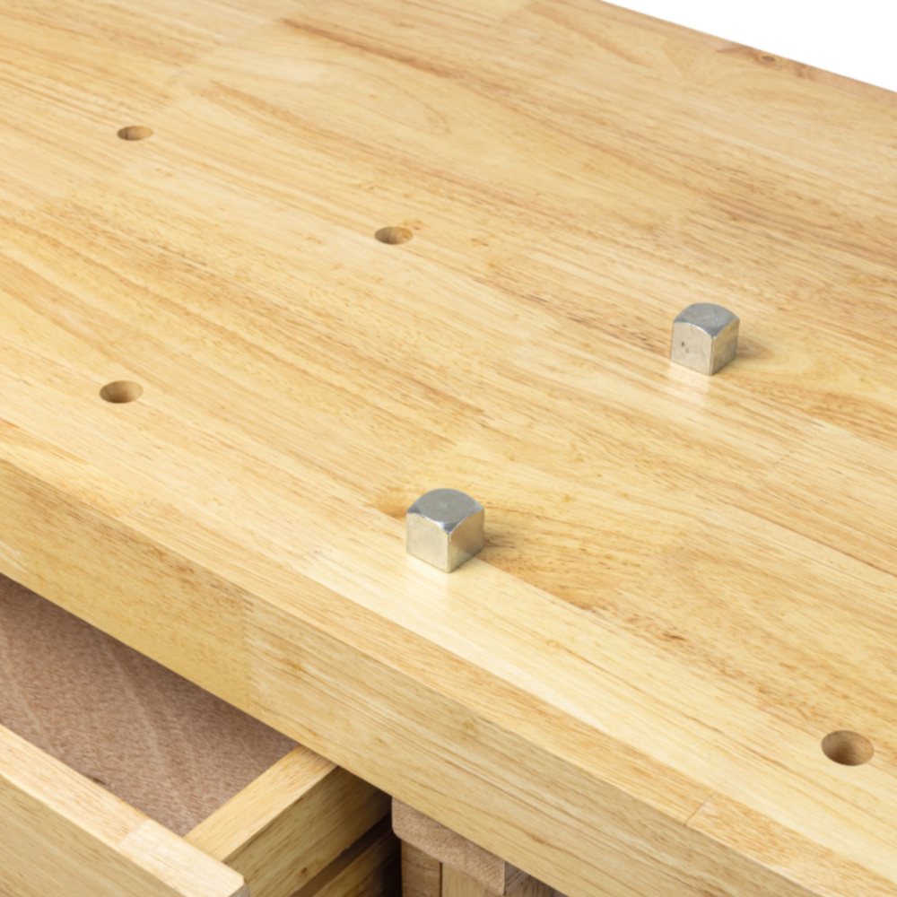 SIP 01460 Woodworking Carpentry Workshop Hard Wood Work Bench with 4 Drawers 1640mm