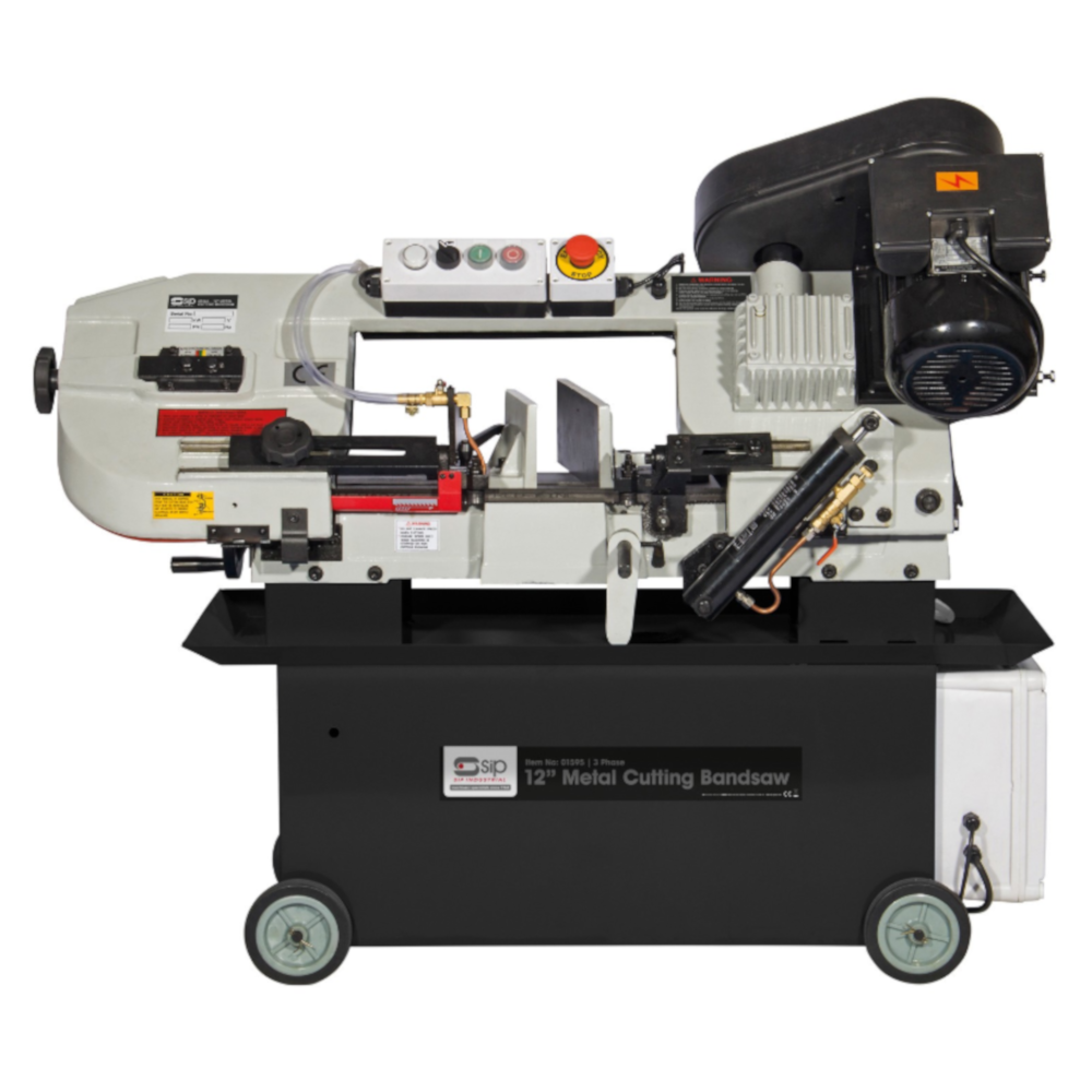 SIP 01595 Horizontal Metal Cutting Band Saw with Hydraulic Arm 300mm 750W 400V