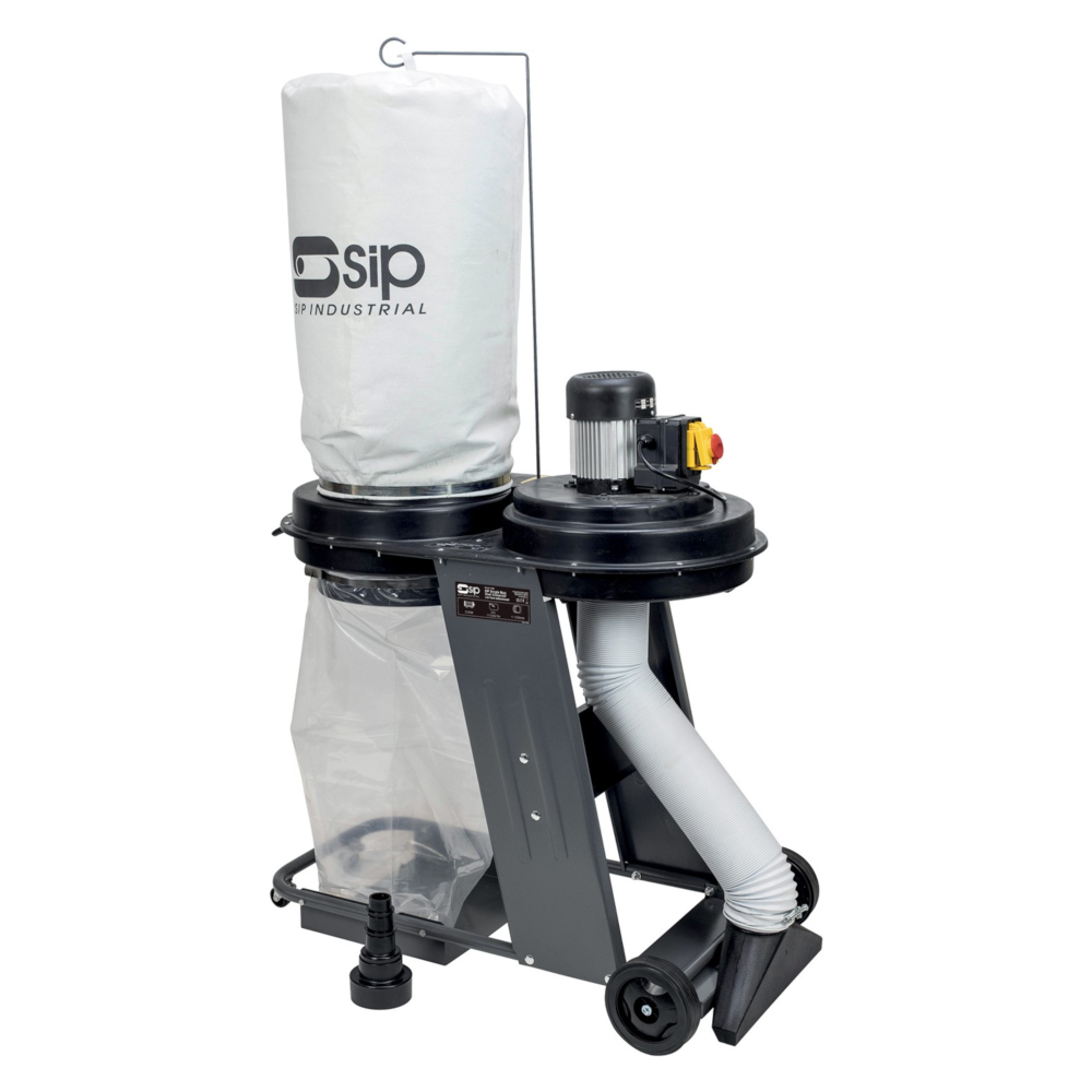 SIP 01968 Single Bag Cartridge Dust and Chip Collector Extractor 57 Litre 550W 230V