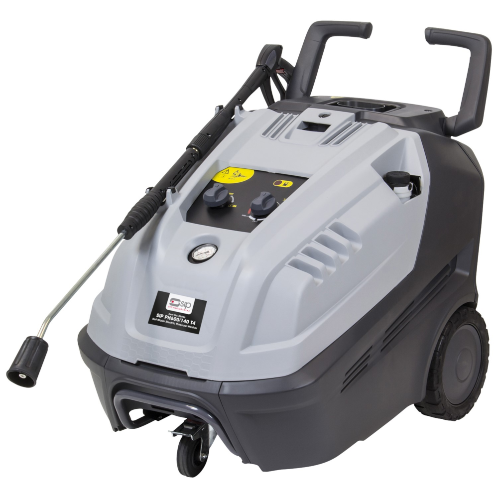 SIP 08956 Professional Heavy-Duty Hot and Cold Water Pressure Washer Jet Cleaner, 140bar, 2200W 230V