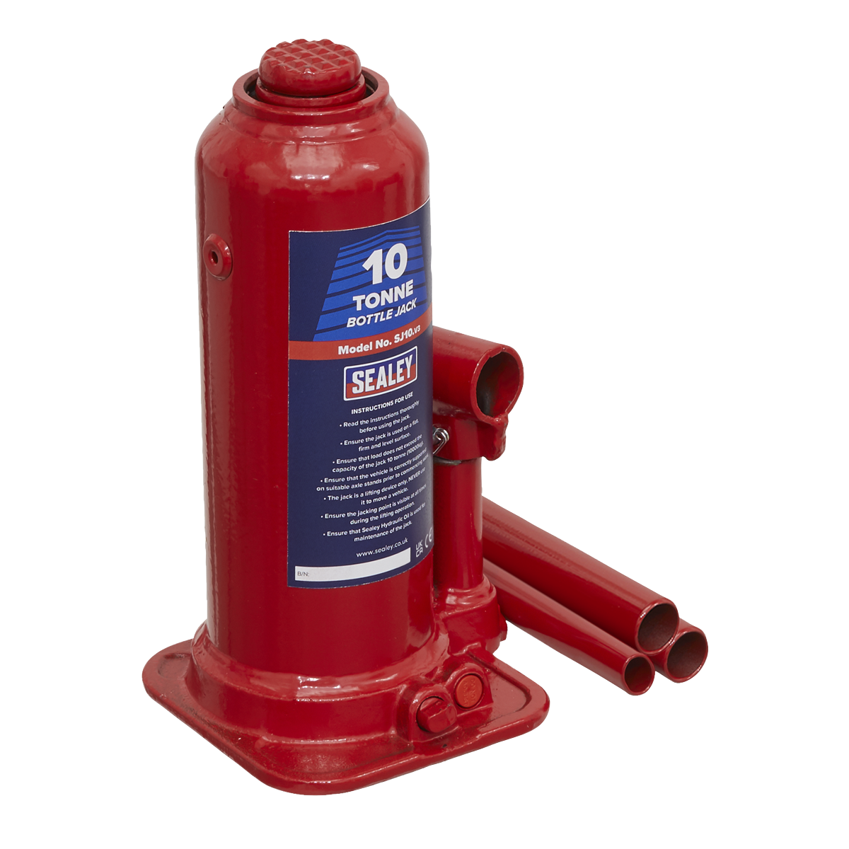 Hydraulic Bottle Jack, 10 Tonne (SJ10)
