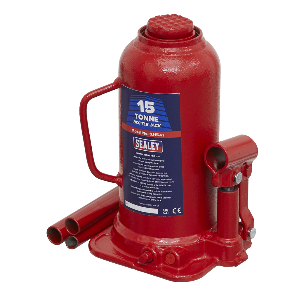 Hydraulic Bottle Jack, 15 Tonne (SJ15)