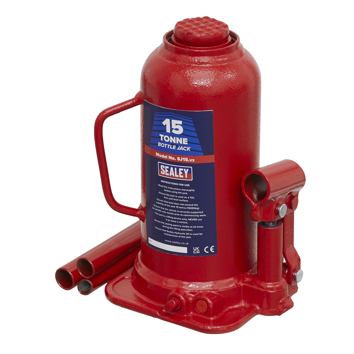 Hydraulic Bottle Jack, 15 Tonne (SJ15)