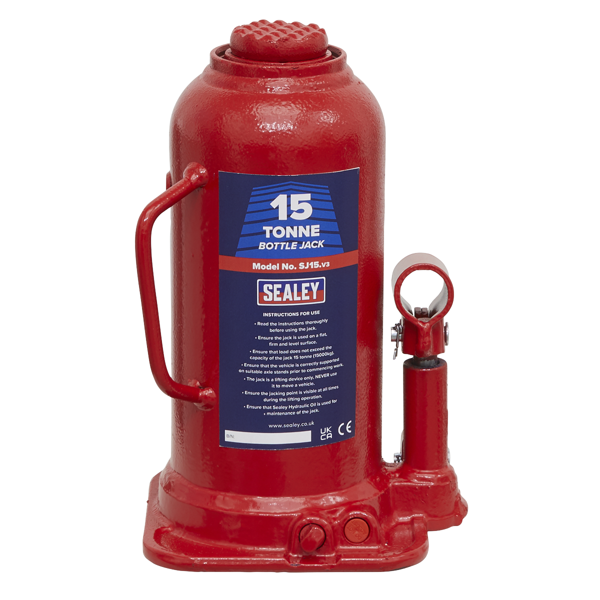 Hydraulic Bottle Jack, 15 Tonne (SJ15)