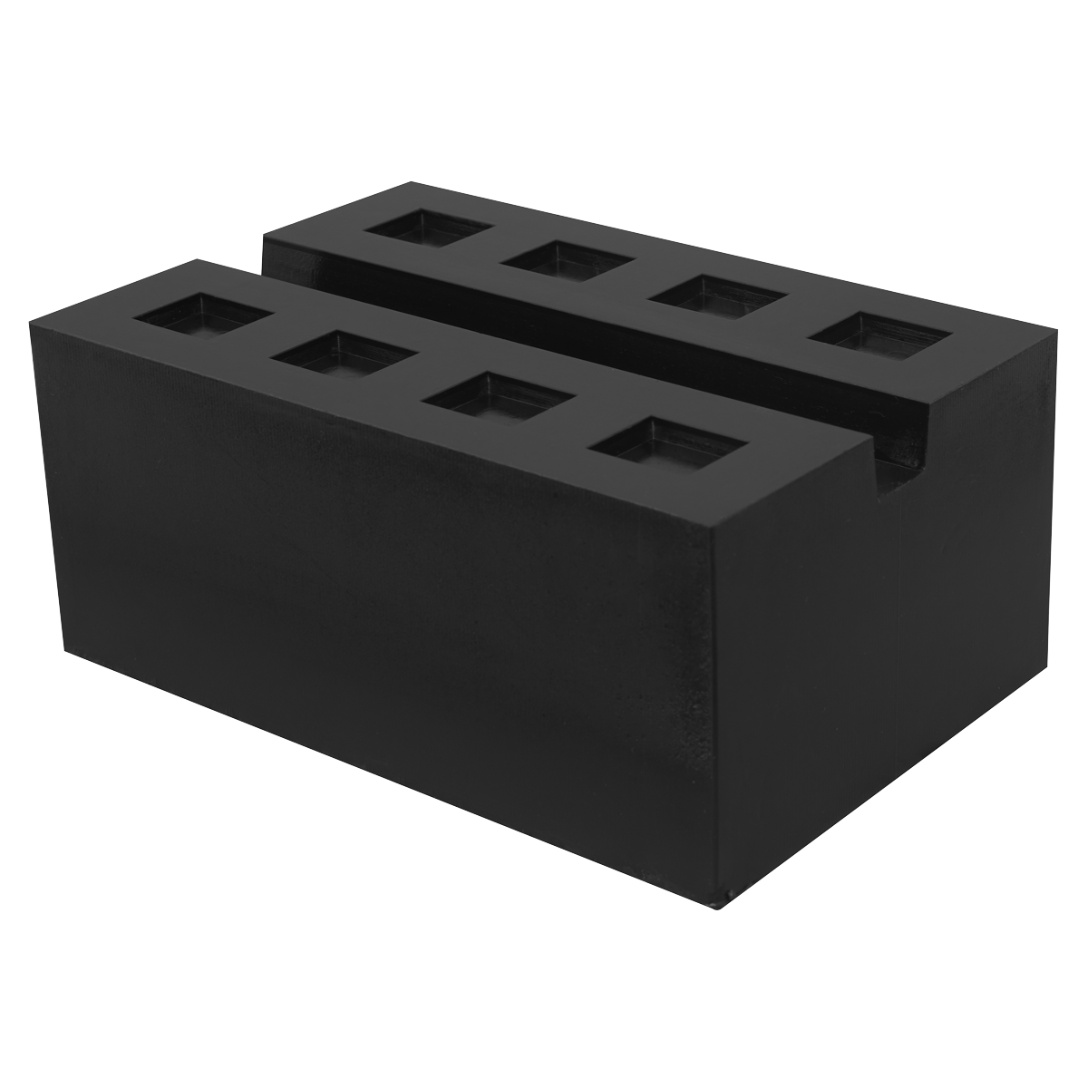 Slotted Rubber Support Block for Viking Jacking Beams 80mm