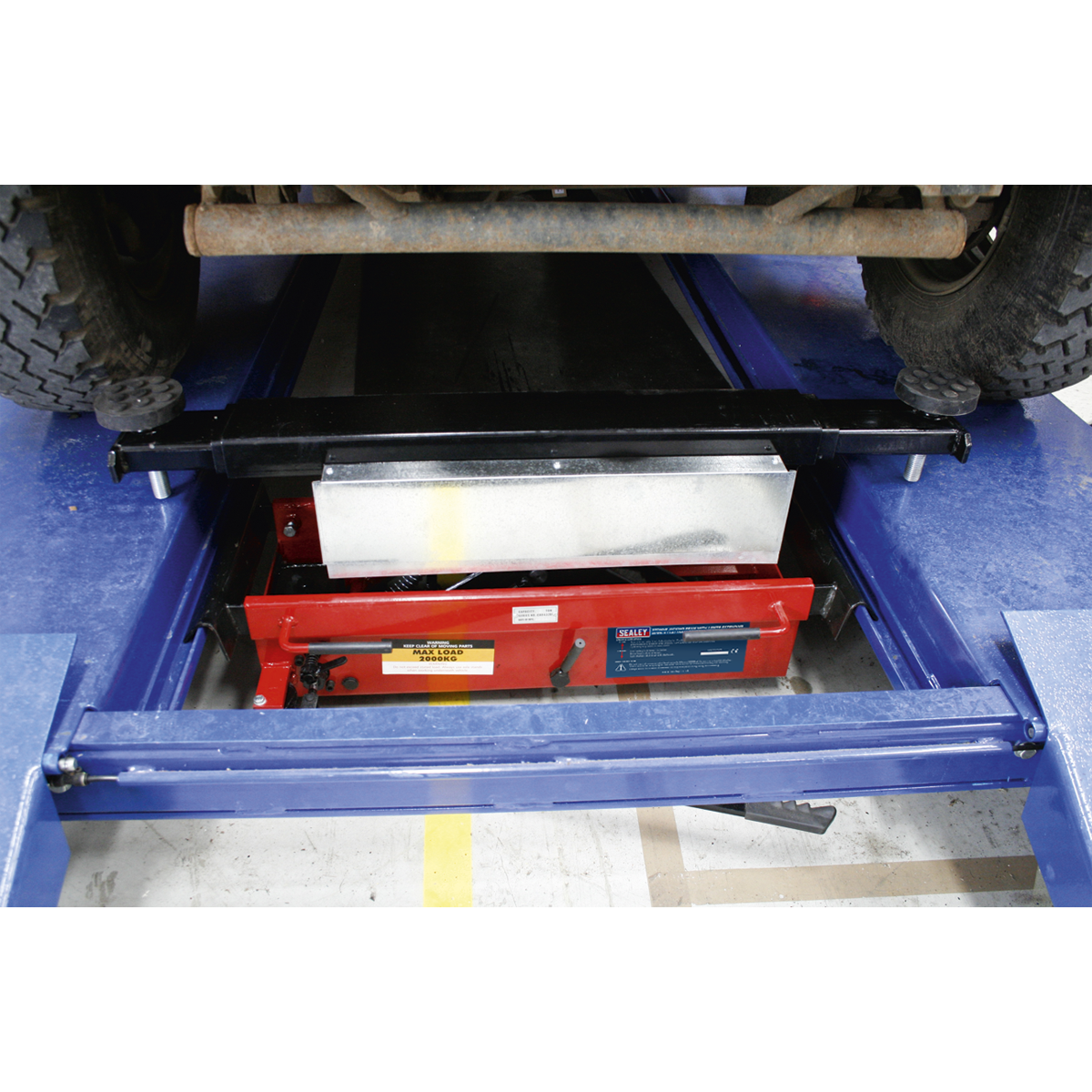Jacking Beam 2 Tonne with Arm Extenders & Flat Roller Supports