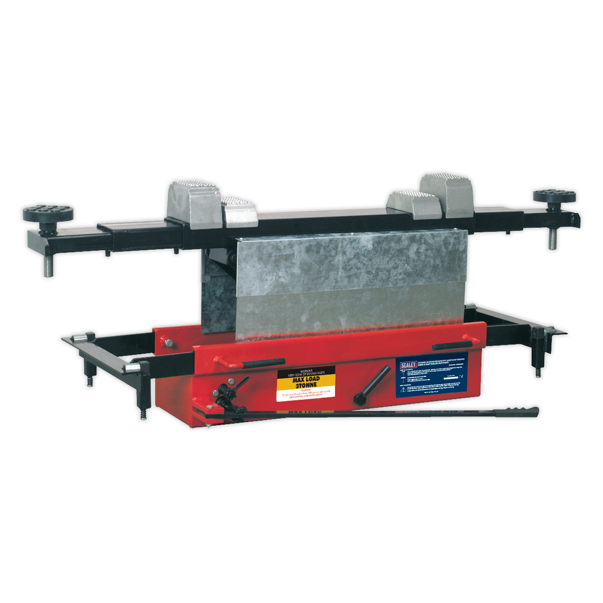 Jacking Beam 3 Tonne with Arm Extenders & Flat Roller Supports