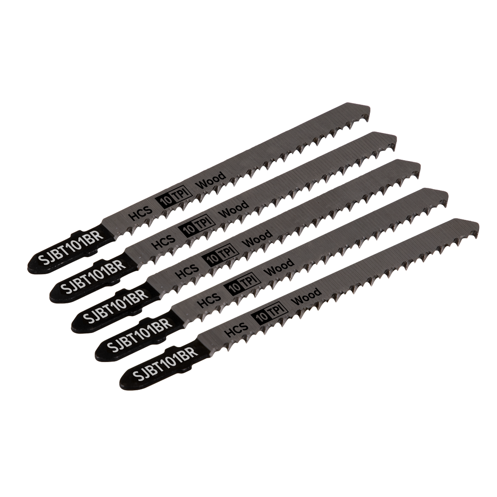 Jigsaw Blade for Hard Wood Downward Cut 100mm 10tpi - Pack o