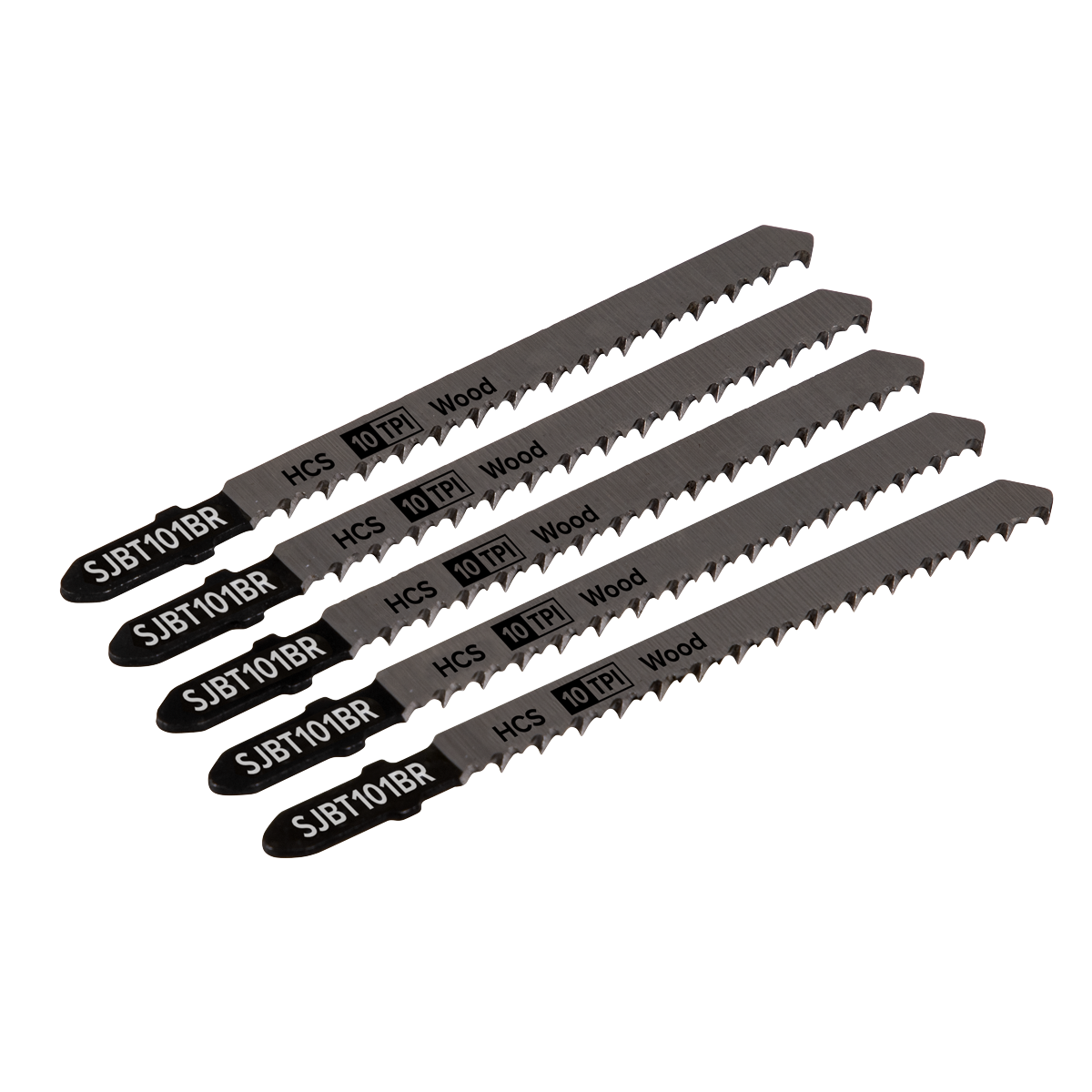 Jigsaw Blade for Hard Wood Downward Cut 100mm 10tpi - Pack o