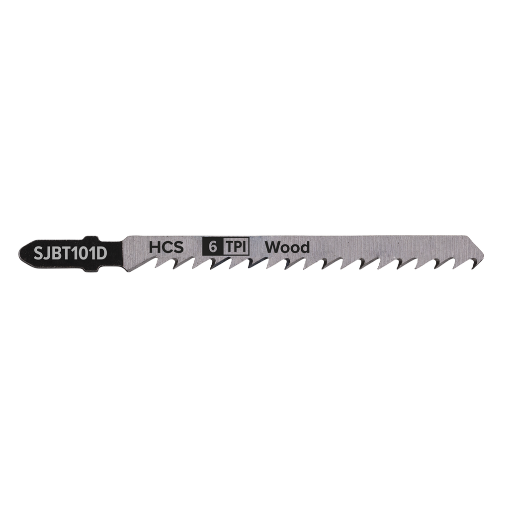 Jigsaw Blade for Hard Wood 100mm 6tpi - Pack of 5