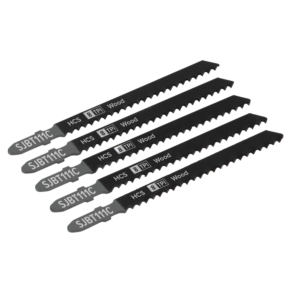 Jigsaw Blade for General Wood 100mm 8tpi - Pack of 5