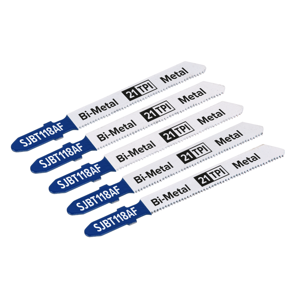 Jigsaw Blade for Metal 75mm 21tpi - Pack of 5