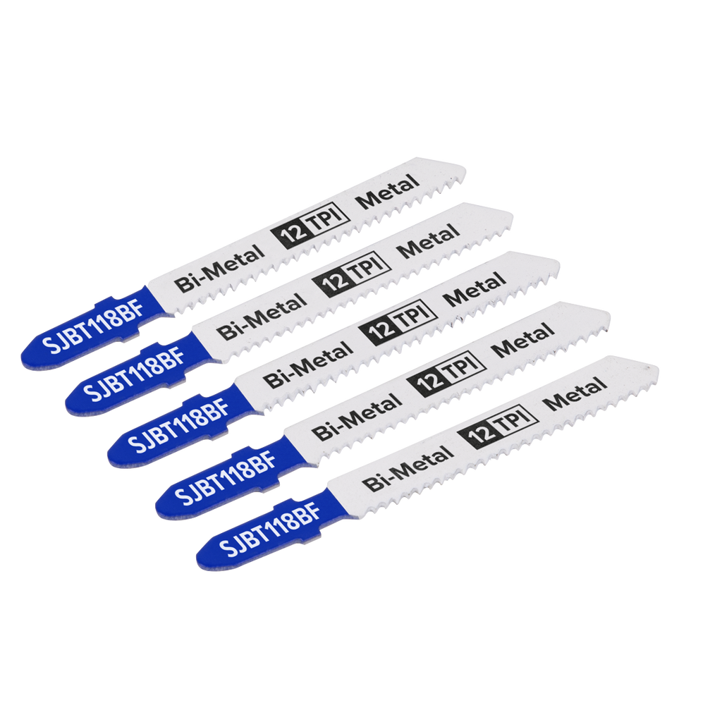 Jigsaw Blade for Metal 75mm 12tpi - Pack of 5