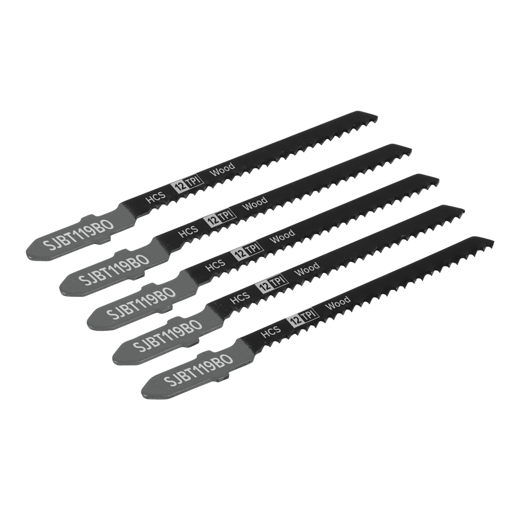 Jigsaw Blade for General Wood 75mm 12tpi - Pack of 5