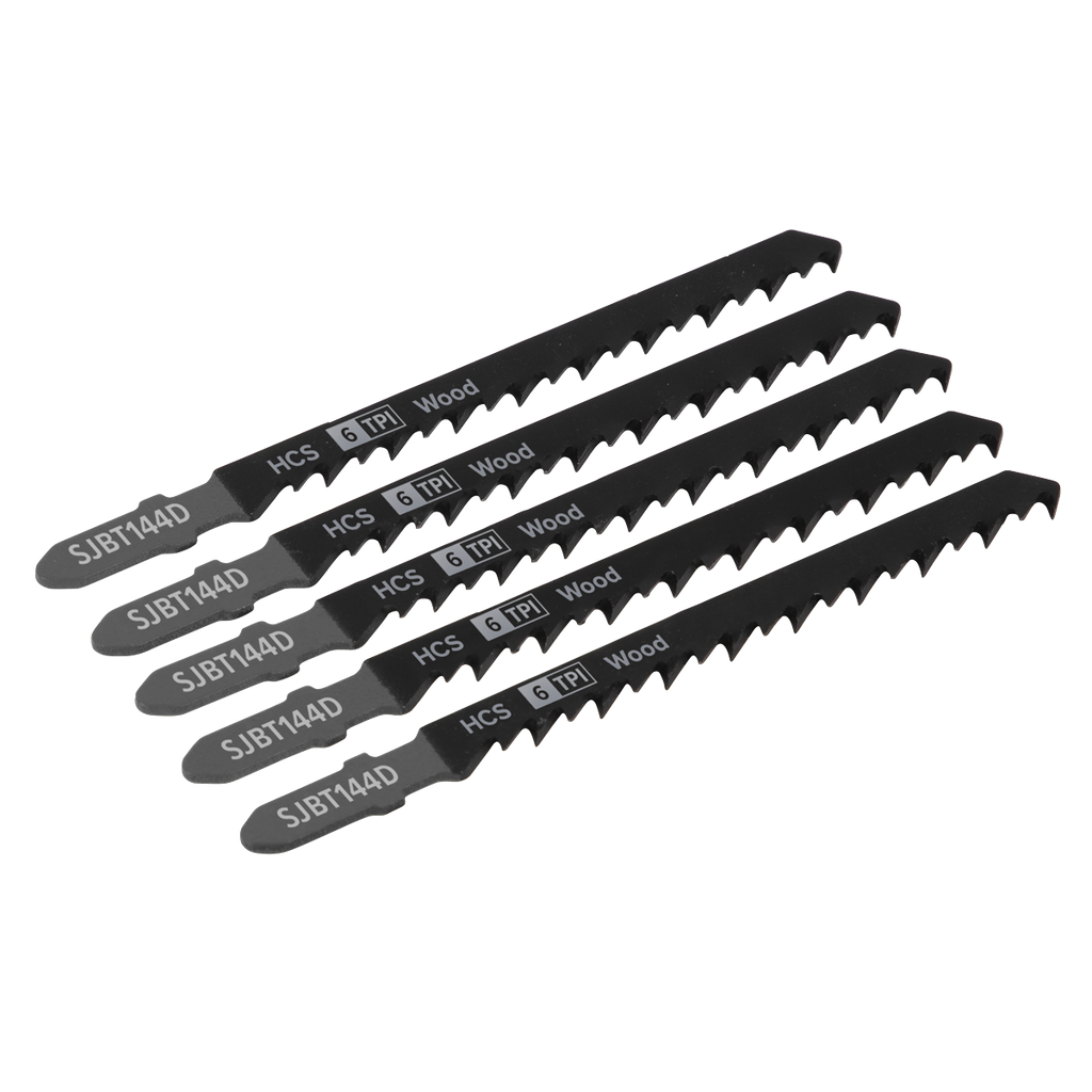 Jigsaw Blade for General Wood 100mm 6tpi - Pack of 5