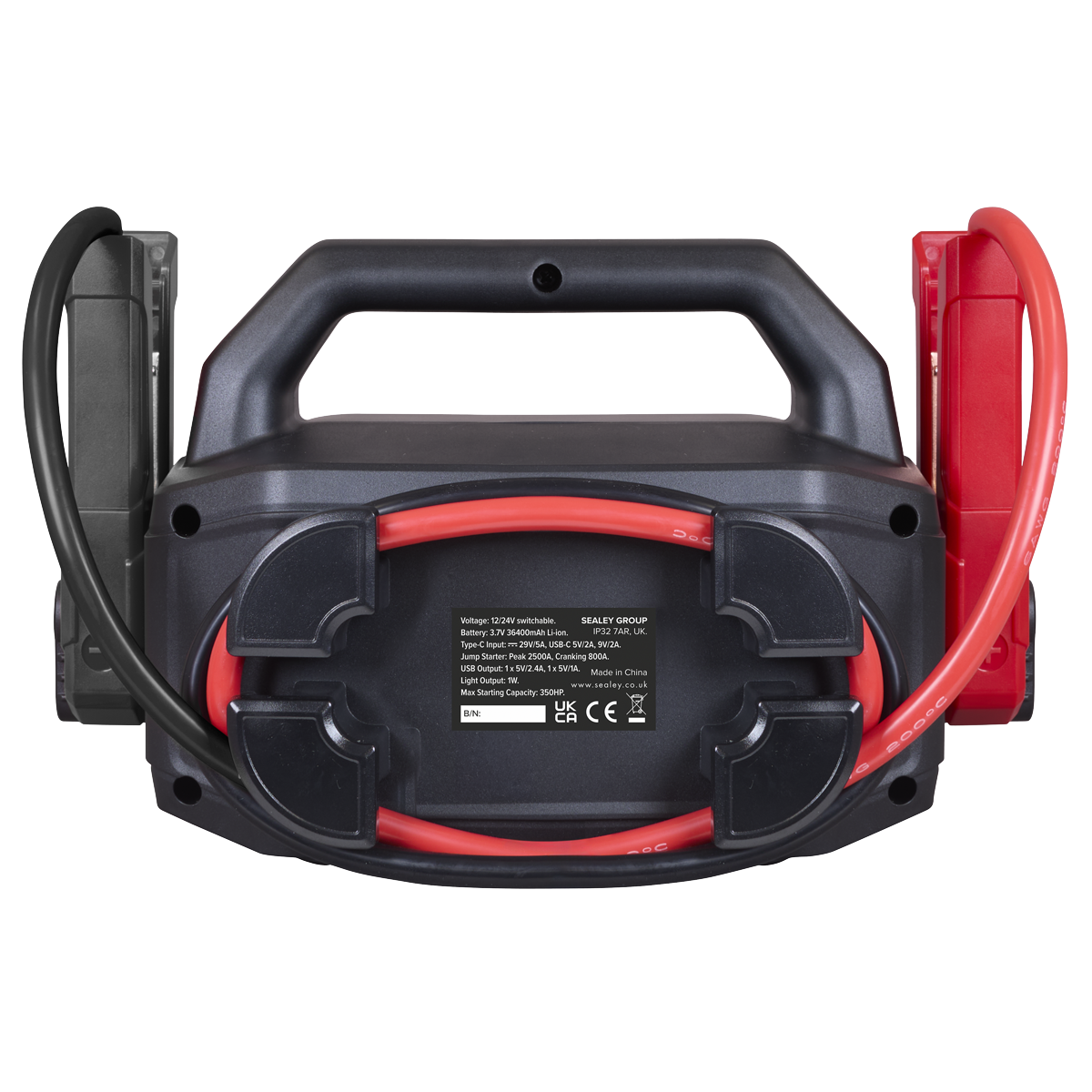 2500A 12/24V Lithium Jump Starter Power Pack