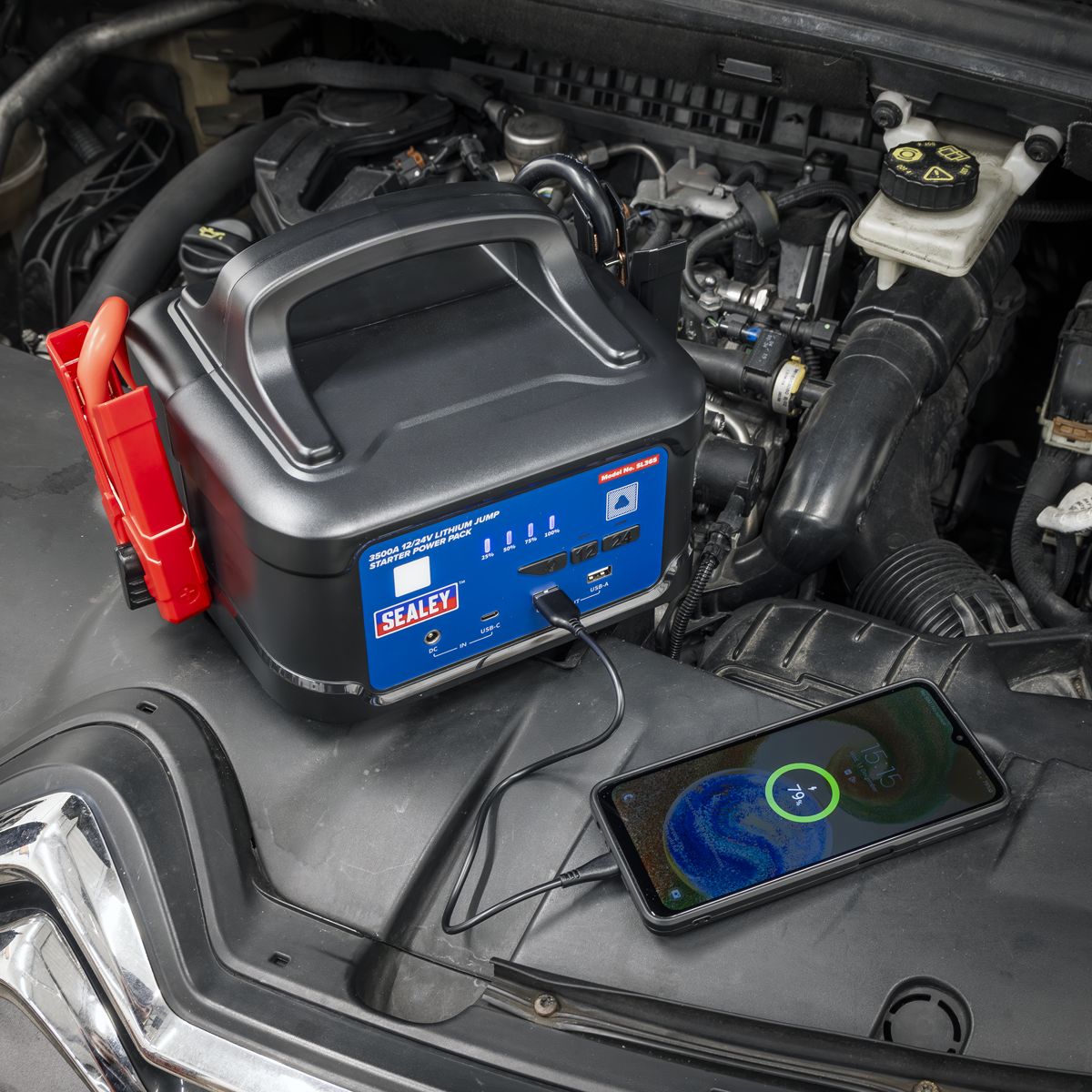 3500A 12/24V Lithium Jump Starter Power Pack