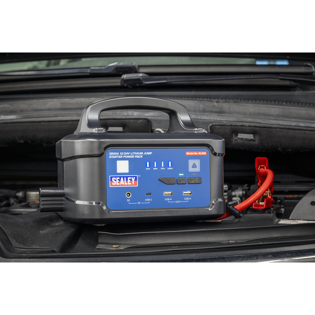 3500A 12/24V Lithium Jump Starter Power Pack