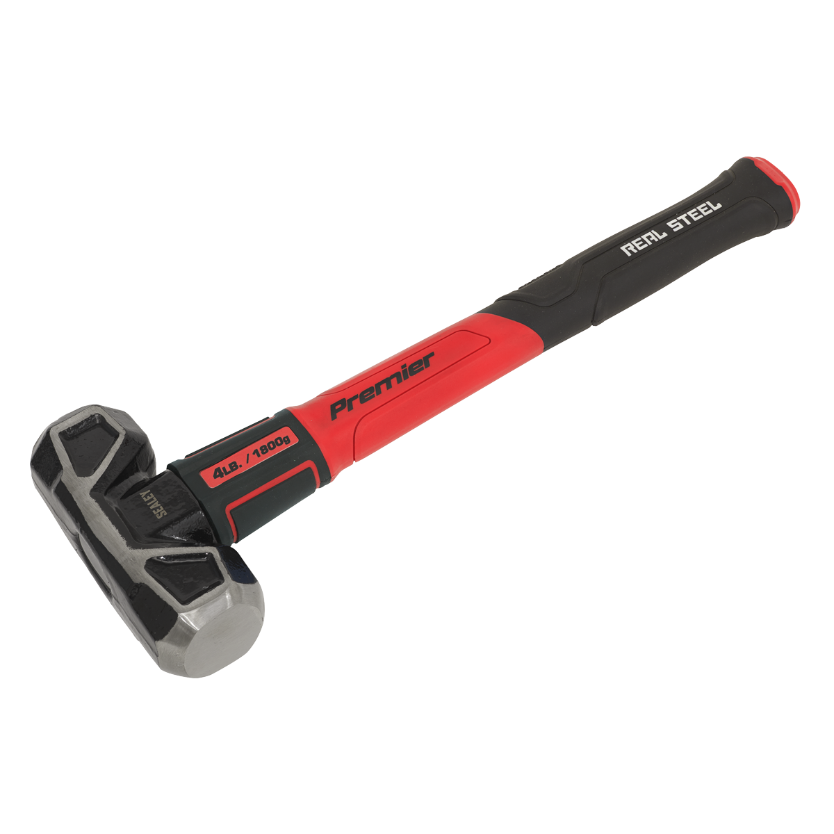 Premier Short Handle Sledge Hammer with Fibreglass Shaft 4lb