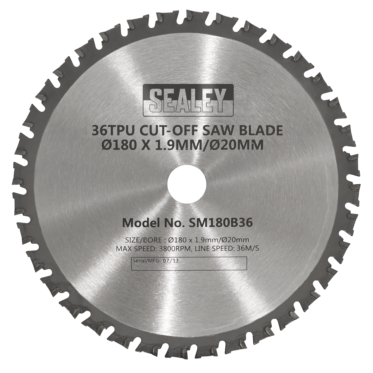 Cut-Off Saw Blade 180 x 1.9mm/20mm 36tpu