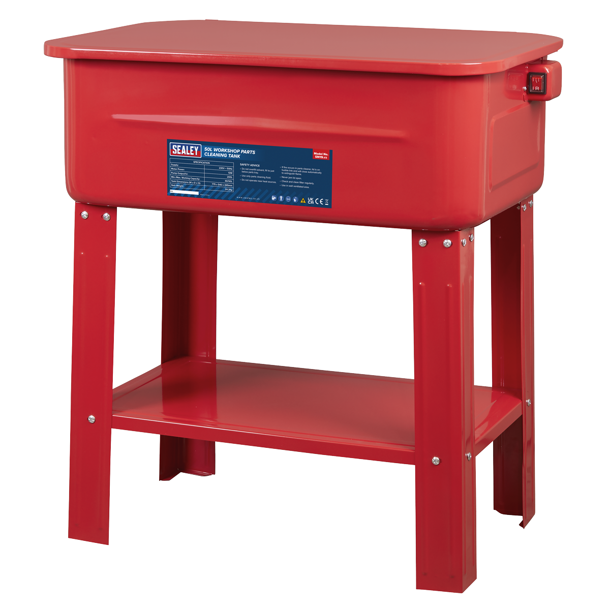 Workshop Parts Washer 50L