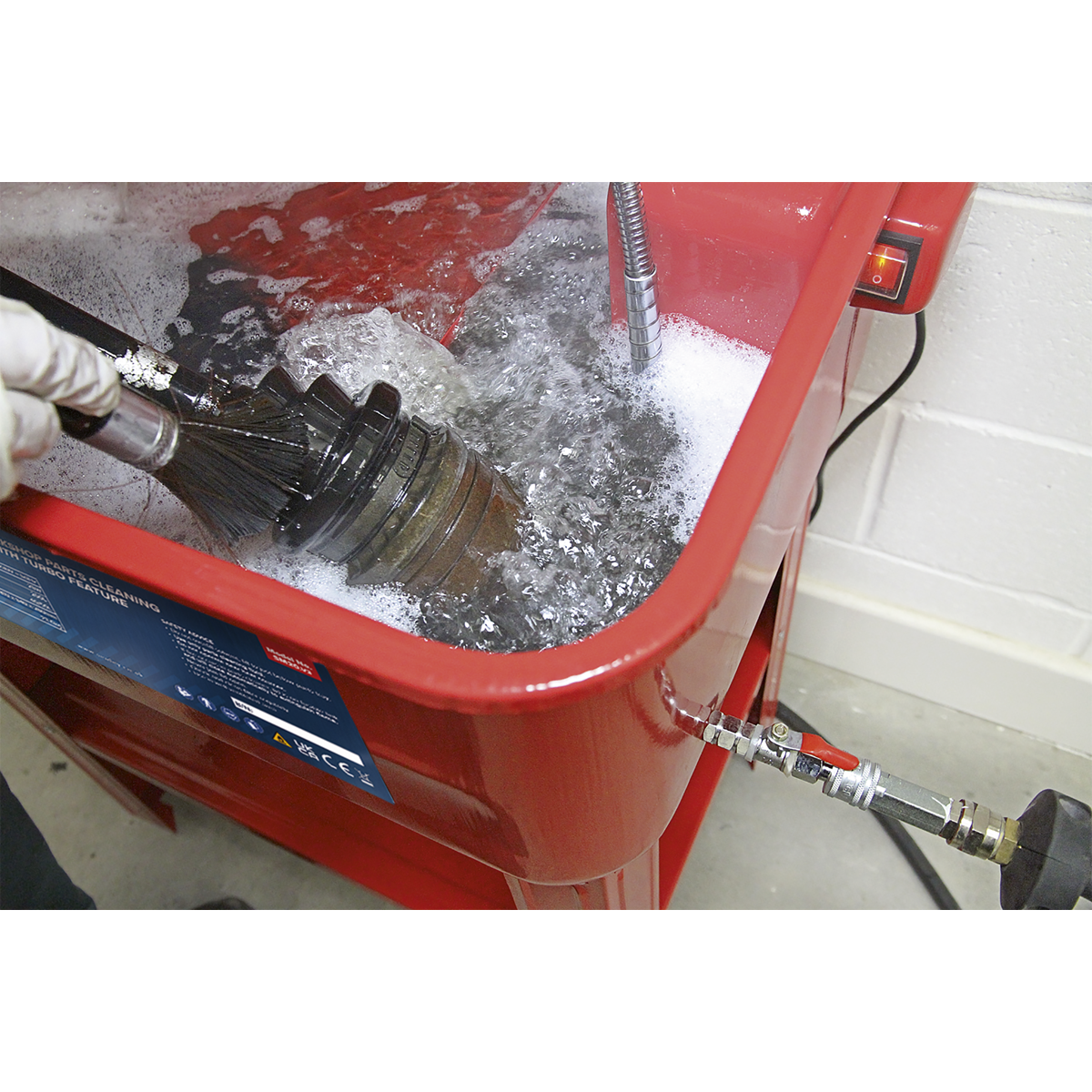 Workshop Parts Washer with Turbo Feature 50L