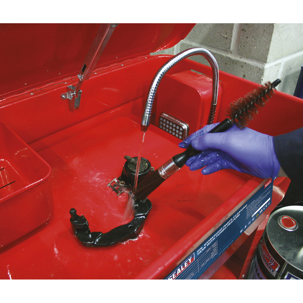 Workshop Parts Washer with Turbo Feature 50L