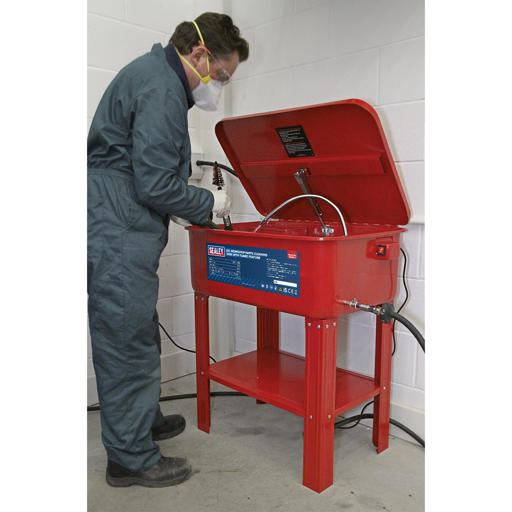 Workshop Parts Washer with Turbo Feature 50L